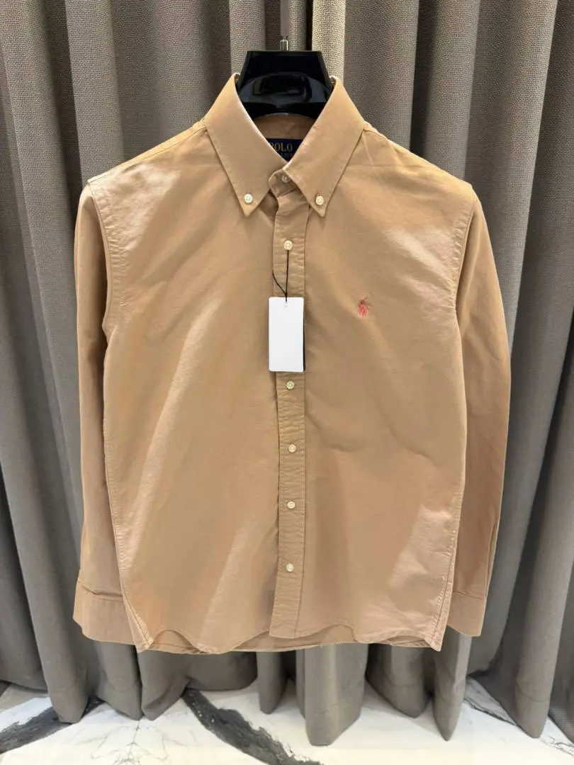 Ralph Lauren Chest Logo Full Sleeves Shirt Coffee - Image 2
