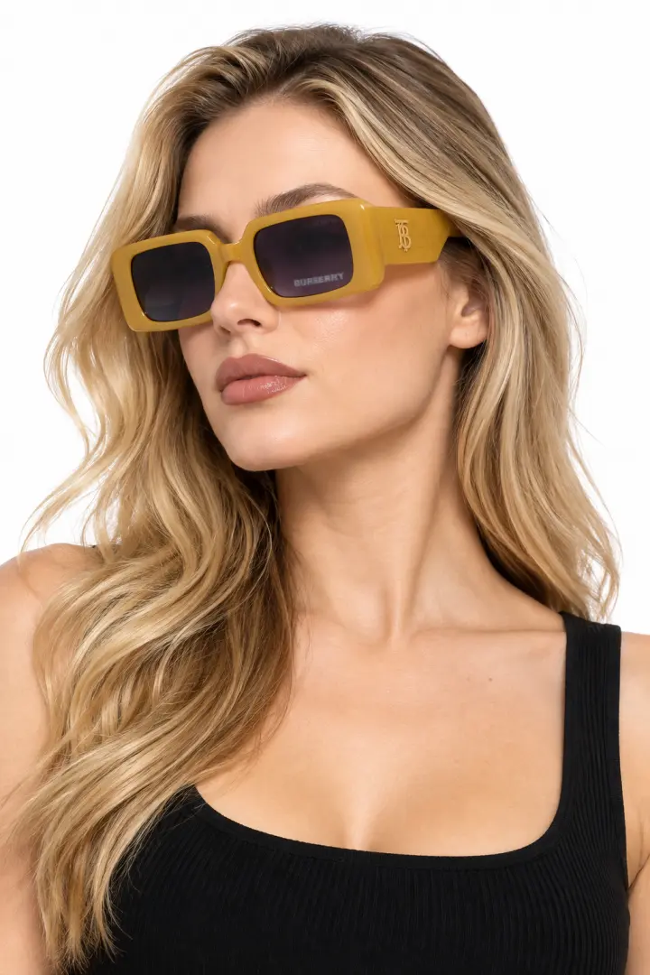 Burberry WMNS 11089 Yellow Black DC - Image 5