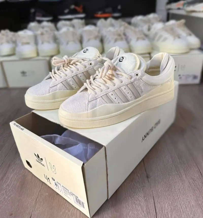 Adidas campus moon x bad bunny cloud white - Image 2