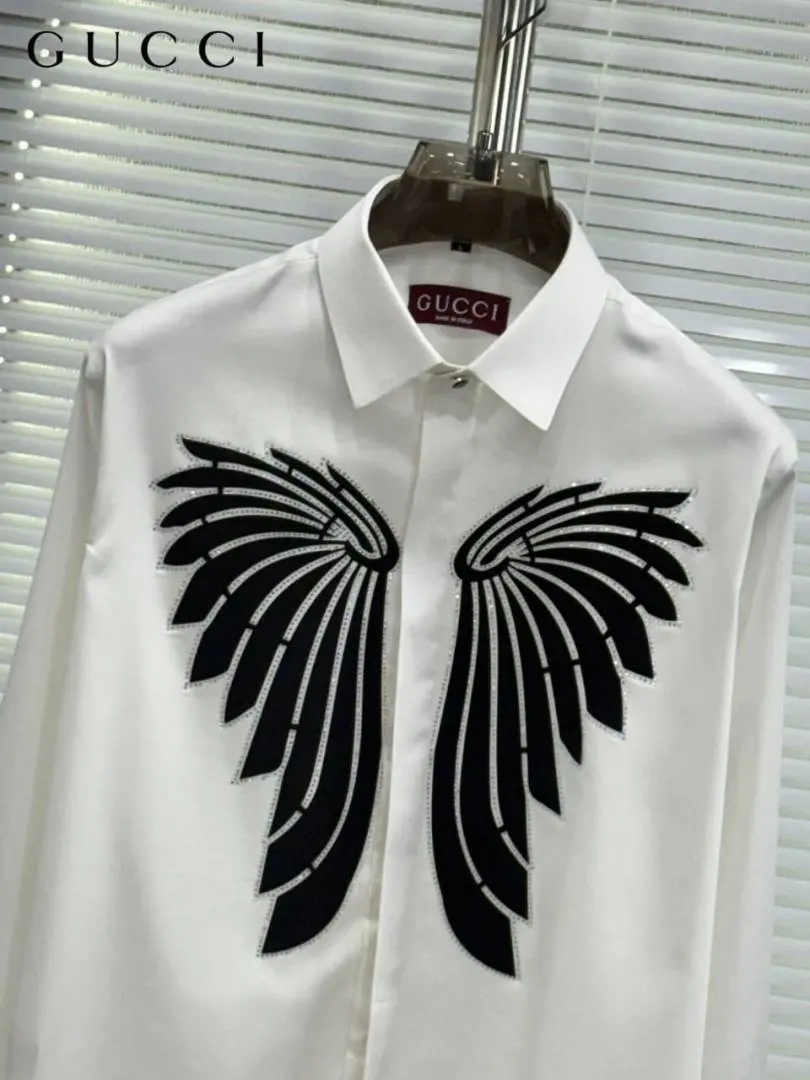 Gucci Premium Box Pack Full Sleeves Shirt White - Image 2