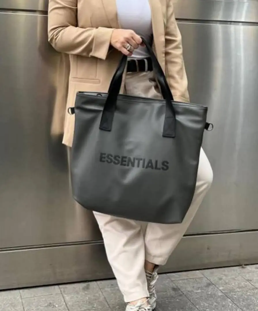 Essential Fear Of God Grey WaterProof Unisex Tote Bag - Image 4