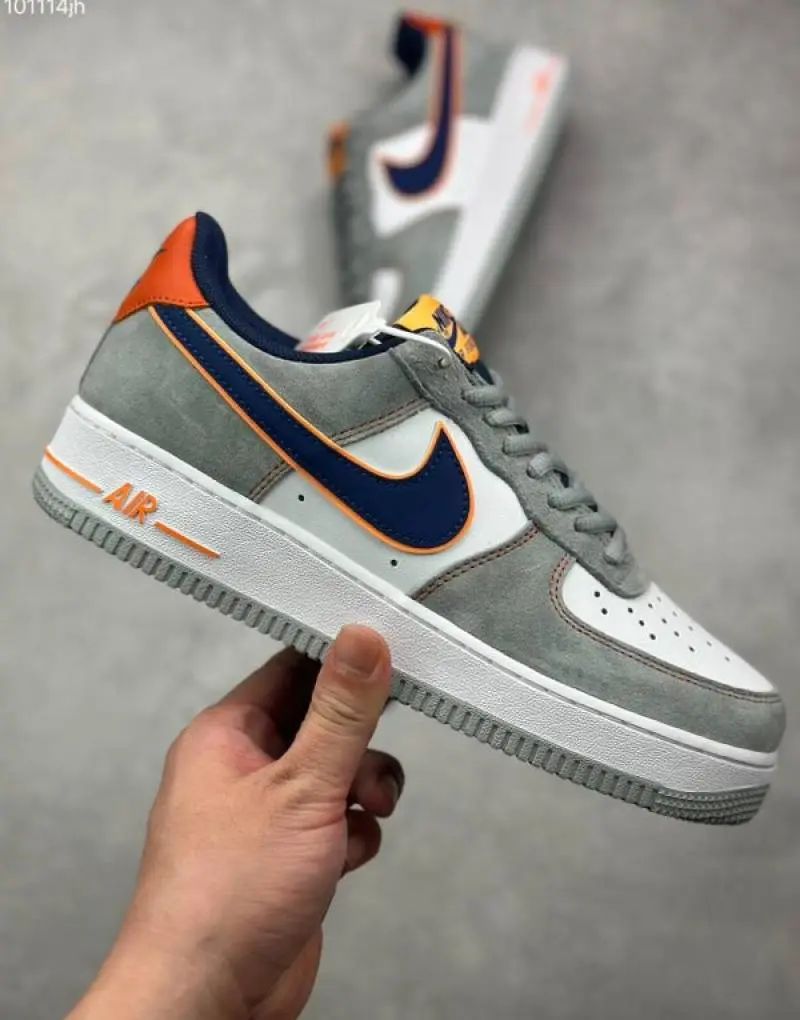 Air Force 1 Grey Navy Orange Fresh Sale - Image 2