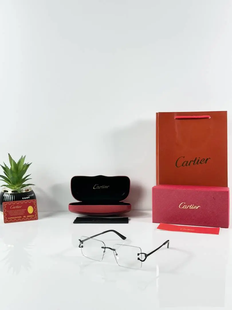 Cartier 1033 Black Day Night Color Changing Glass