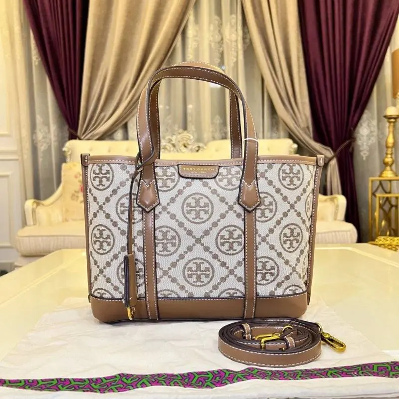 Tori Burch Mini Jacquard Tote With OriginalDustCover - Image 6