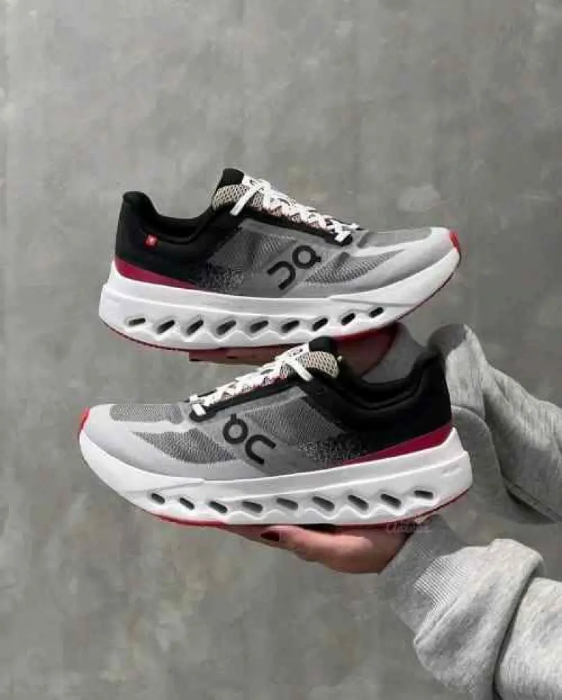 On Cloud Surfer Next White Black Red 6044 - Image 2