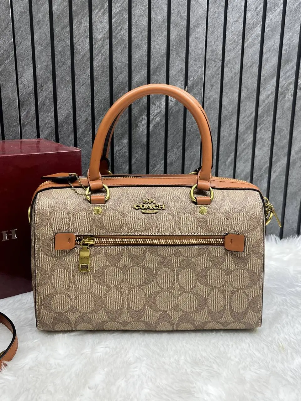 Coach Rowan Large Boston Bag With OriginalBox DustCover - Image 4
