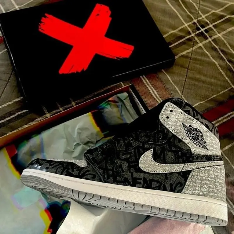 Air Jordan 1 High Rebillionaire With OG Box Heavy Quality - Image 3