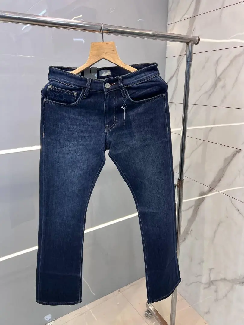 Christia dio Blue Shade Premium Imported Boot Cut Denim with Embroidered pocket 2375