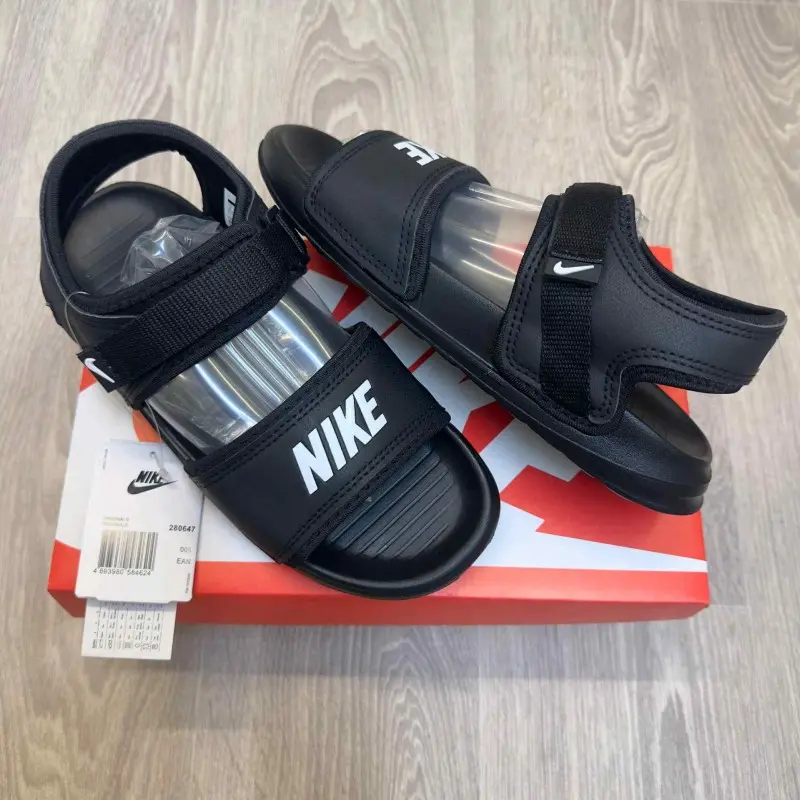 Nike Calm Adjust Black White Sandal With Socks
