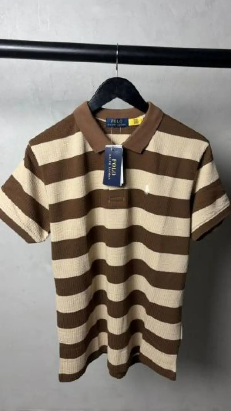 Ralph Laure n Premium Knit Striped Polo T-Shirt With OG Box Packaging 1469. Sale offer VS1000 - Image 2