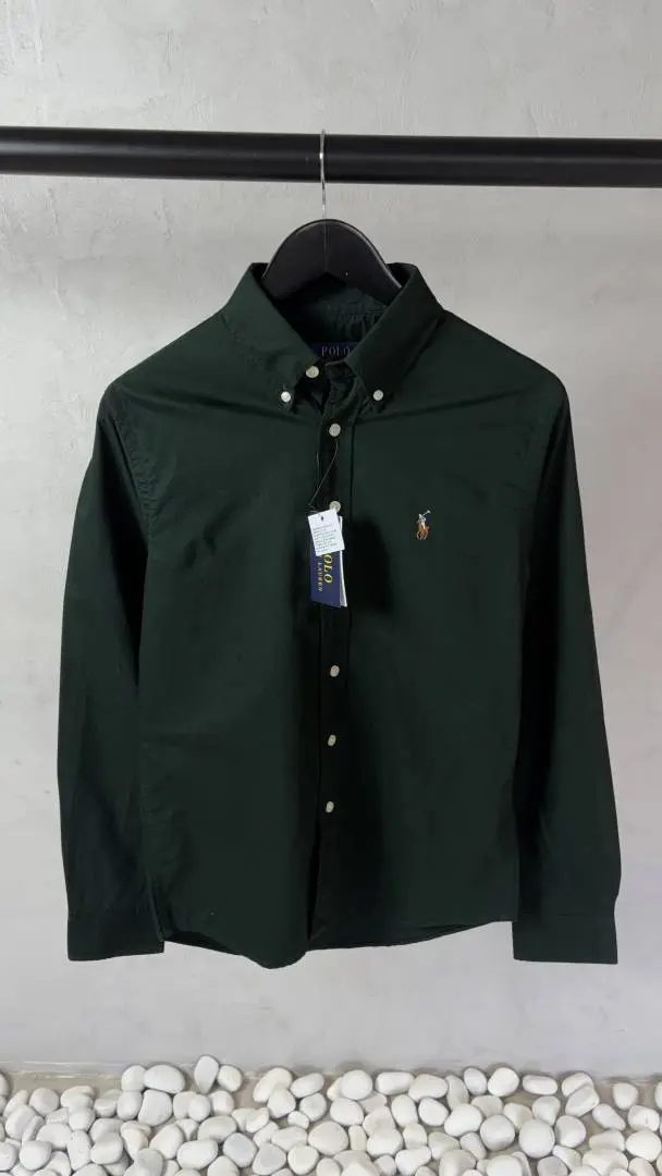 Ralph Lauren Polo Dark Green Oxford Shirt 1003