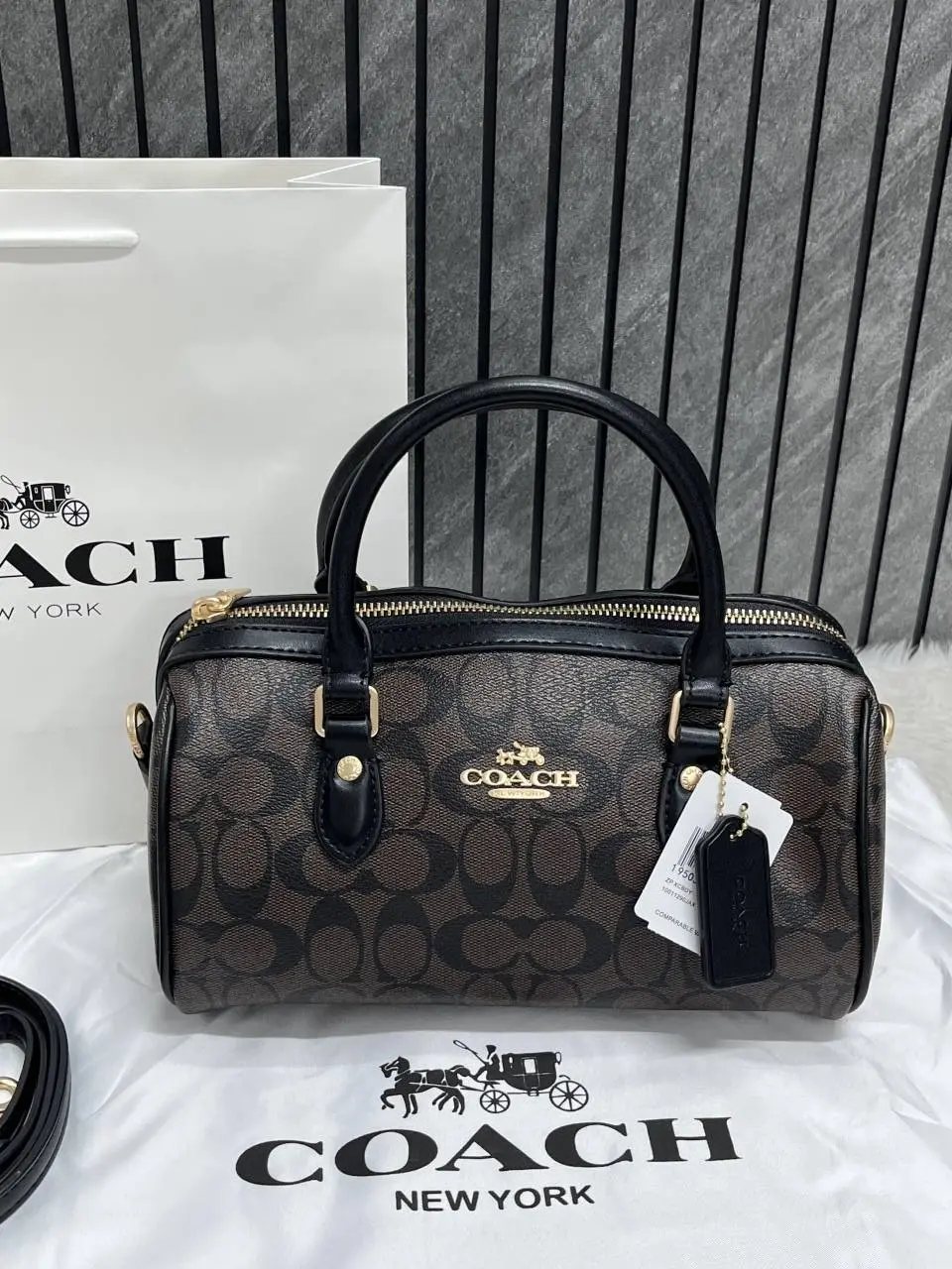 Coach Rowan Long Satchel Bag With OriginalCarryBag DustCover - Image 4