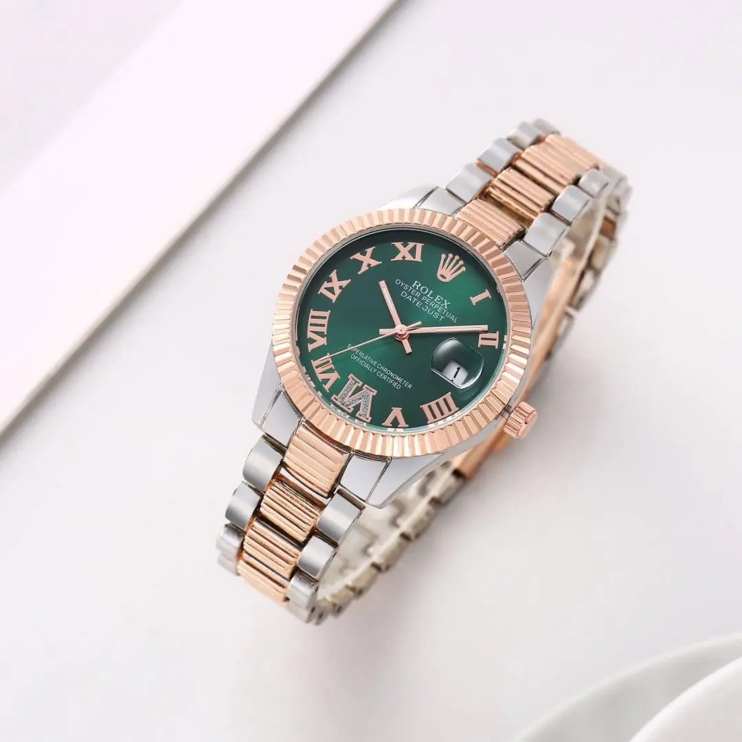 Rolex Oyster perpetual Date just 2Ton-Copper-Green