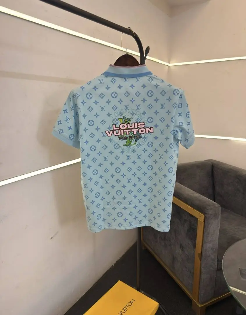 Louis Vuitton turkey imported box pack polo sky blue - Image 3