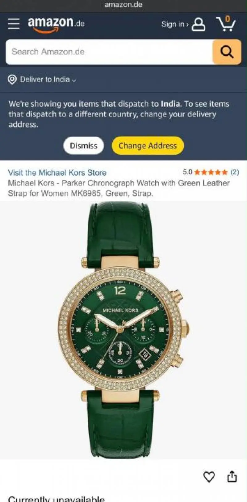 Michael Kor Watch Authentic 857