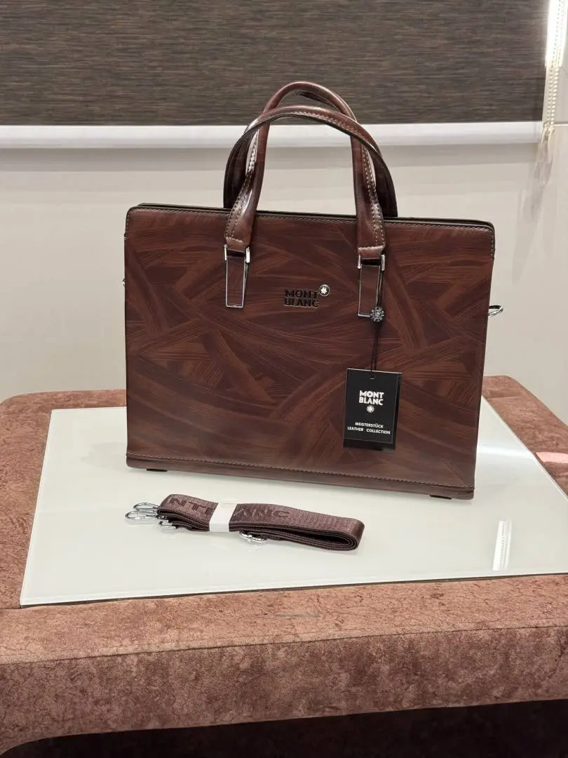 Mont Blanc Premium Laptop Bag X Office Bag M610 Khaki - Image 2