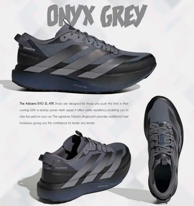 Adidas Adizero Evo SL ATR Onix Grey Black Navy - Image 4