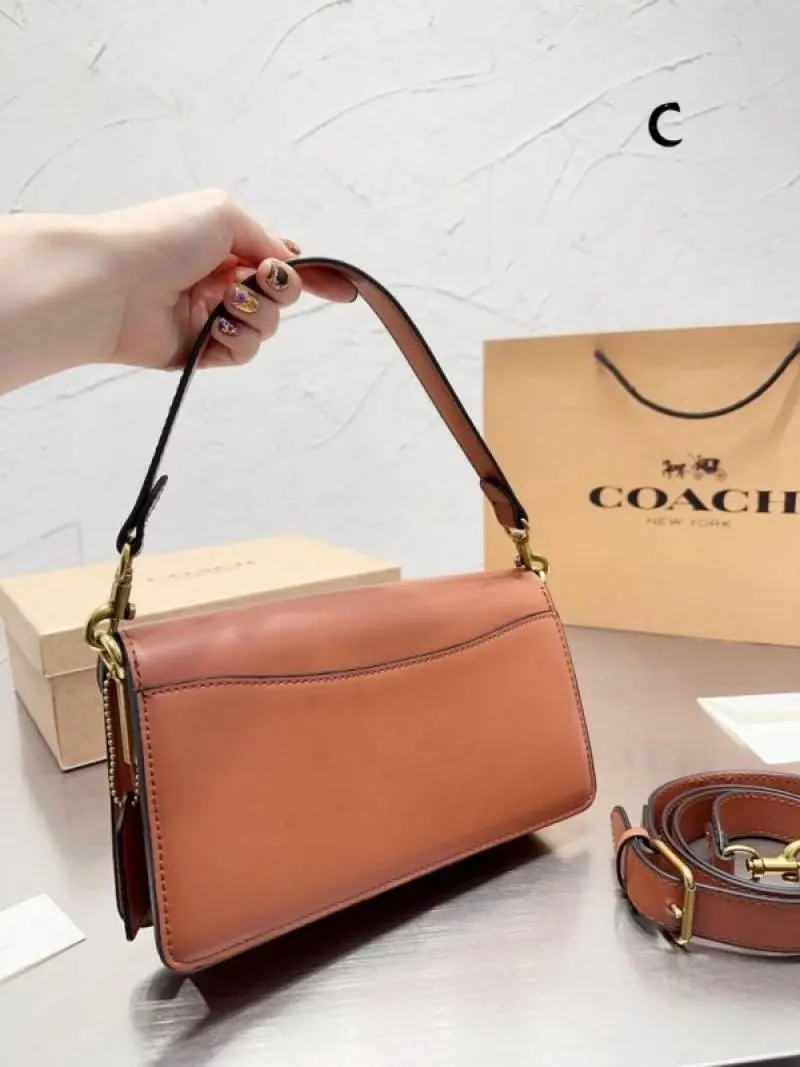 Coach Tabby 26 Shoulder Bag With OG Box & Dust Bag (Printed Brown-246) - Image 4