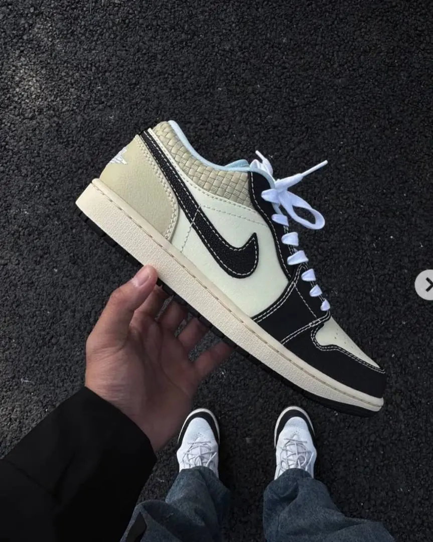 Air Jordan 1 Low SE Coconut Milk Black - Image 2