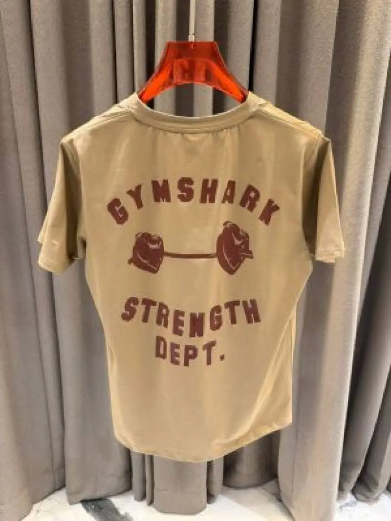 Gymshark Round Neck T-shirt Beige - Image 2