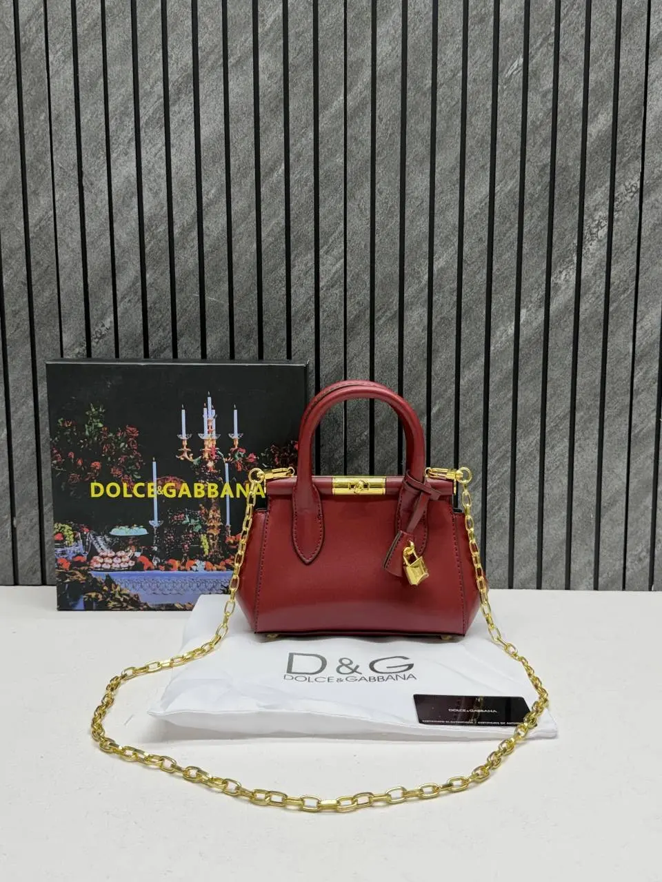 Dolcce & Gabbana 9026 Mini Marlene Red With Original Box & DustCover - Image 8