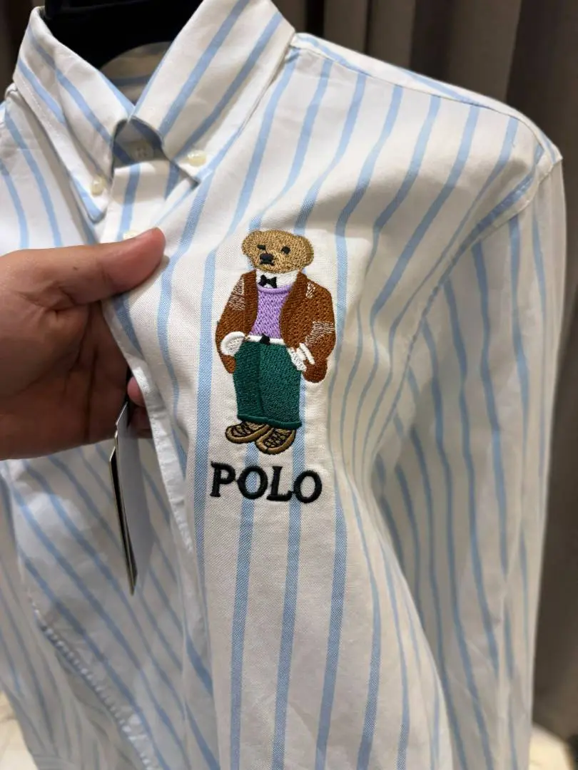 Ralph Lauren Chest Teddy Full Sleeves Shirt Sky - Image 3