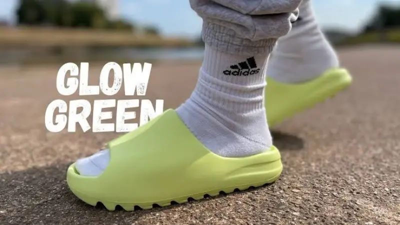 Adidas Yeezy Slide Green Glow UA Quality For Men s