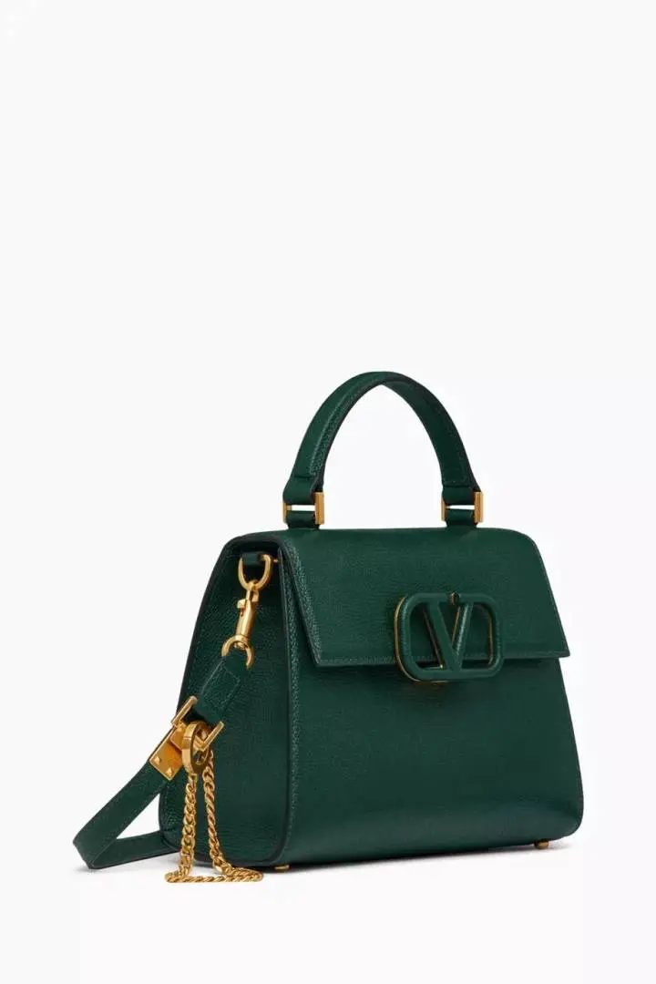 Valentinnoo Green VSling TopHandle ShoulderBag With duscovero - Image 3