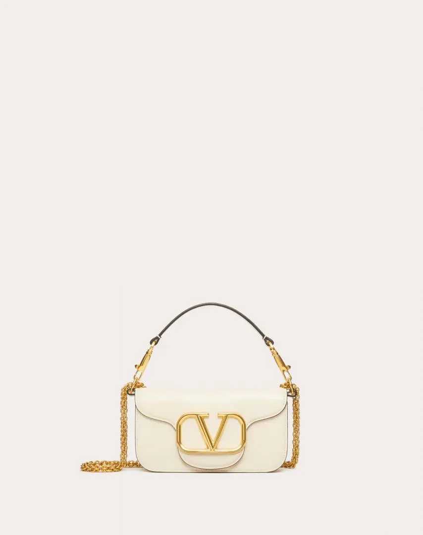 Valentino VLogo White Small ShoulderBag With OriginalBox DustCover - Image 5