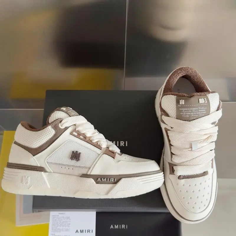 ameerii. ma2 low top white brown sneakers - Image 2