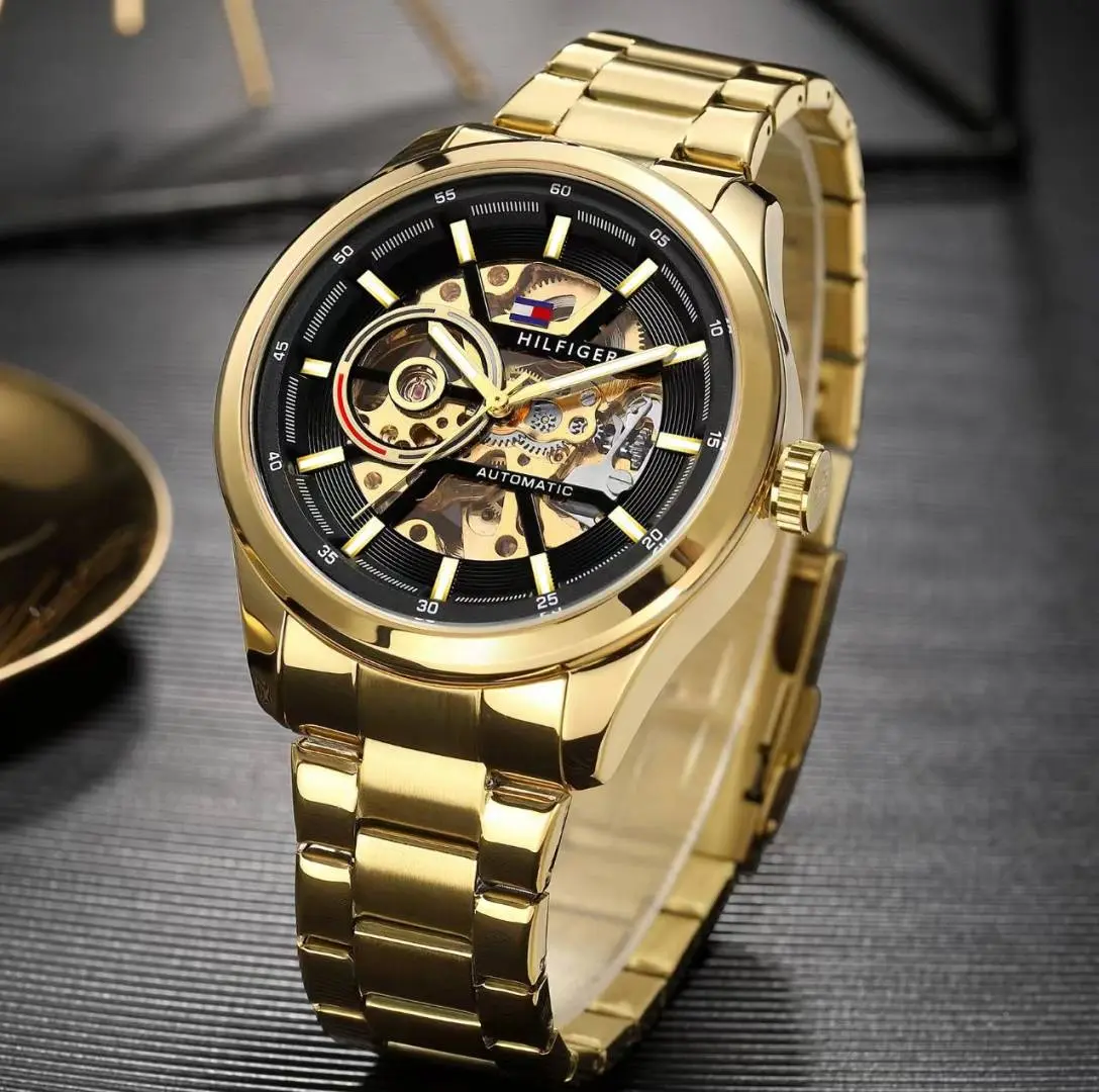 Tommy Hilfige r Automatic Gold-Black