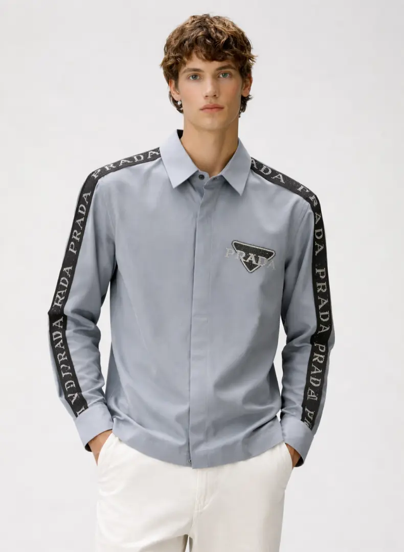 Prada IMPORTED STORE ARTICLE DIAMOND SHIRT