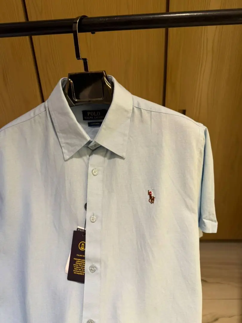 Ralph LAUREN P-OLO IMPORTED STORE ARTICLE SHIRT LINEN FABRIC - Image 7