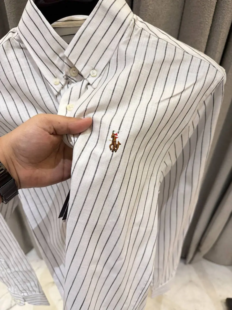 Ralph Lauren Lining White Premium Shirt - Image 3