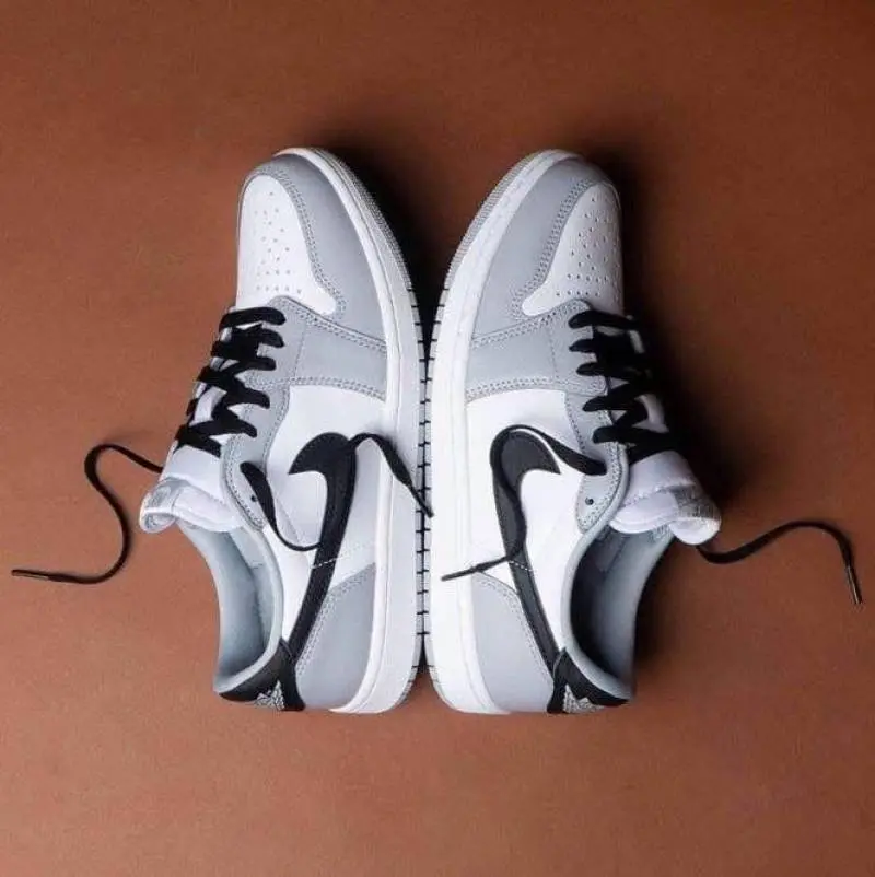 Nike Air Jordan 1 Low Barons Smoke Gray - Image 3