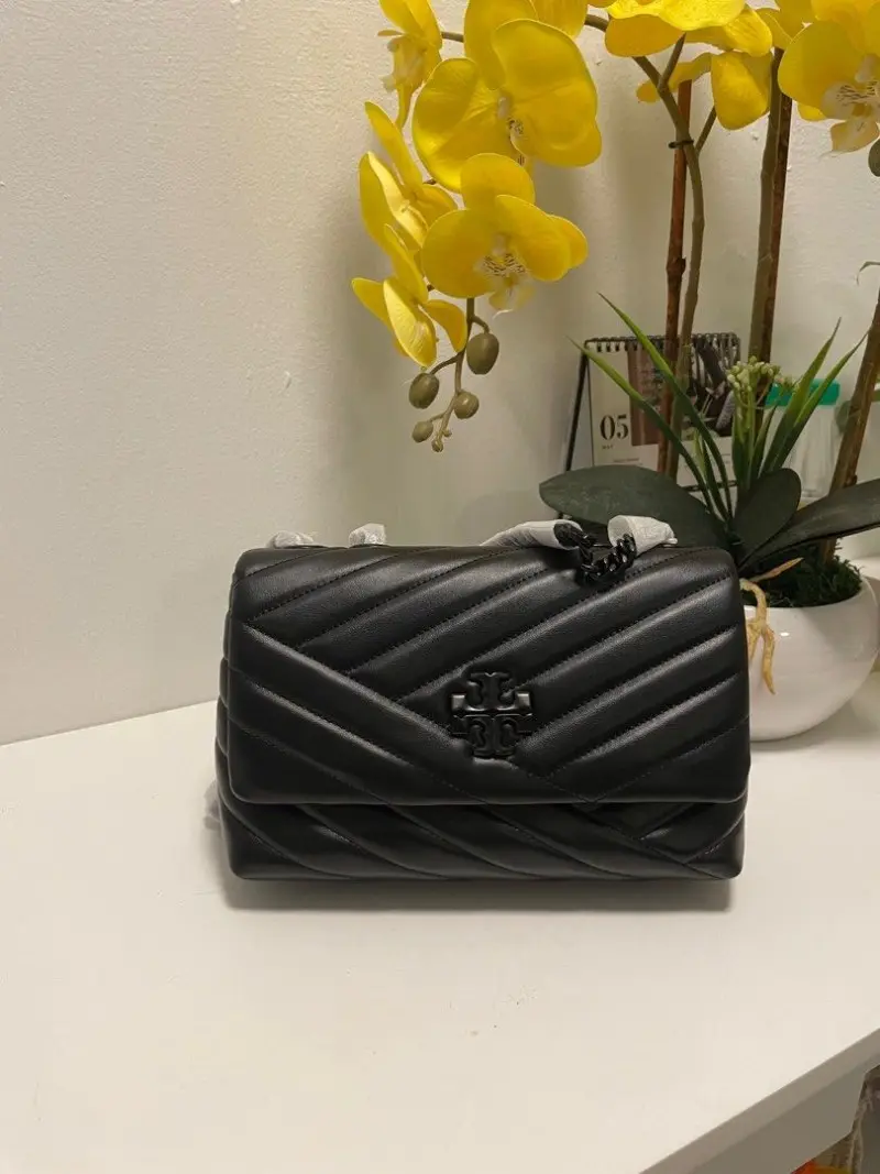 Tori Burch Kira AllBlack Quilted Shoulder With DoubleBox - Image 3