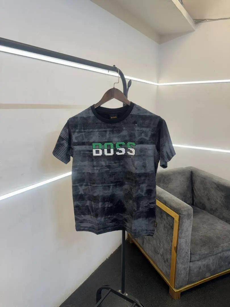 Hugoo boss turkey imported round neck tshirt black