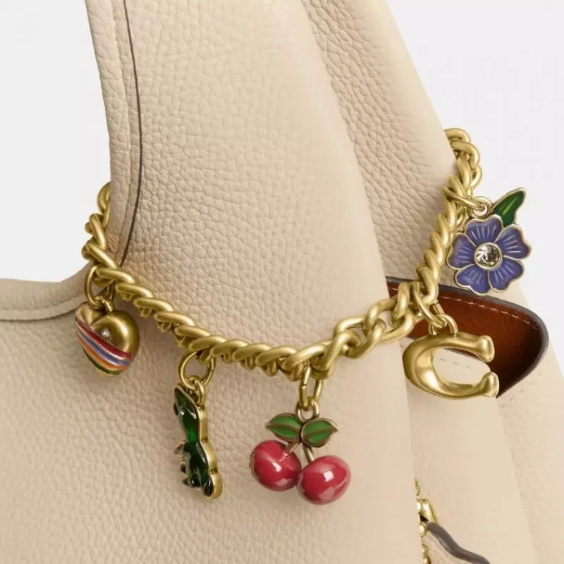 Coach Motif Bag Charm With Original Box NORETURN