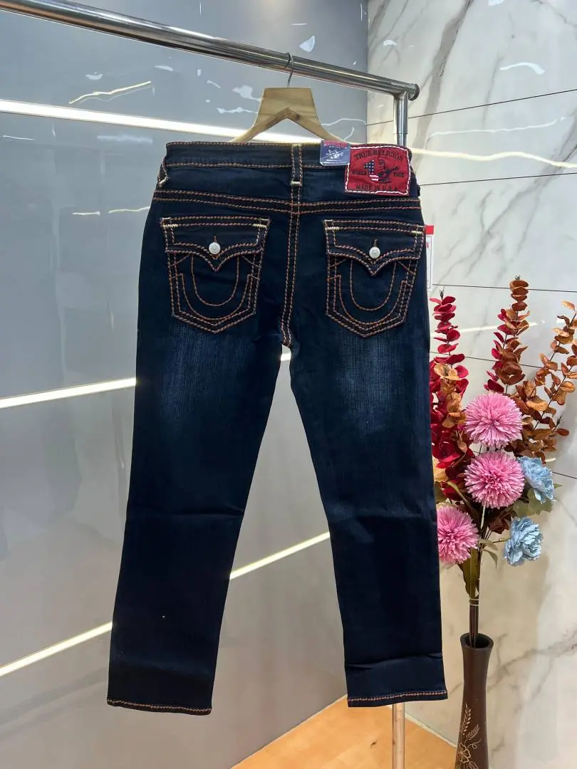 True Religio n Straight Fit Premium Imported Stretchable lycra fabric Denim with back flap pocket Design 1040 - Image 3