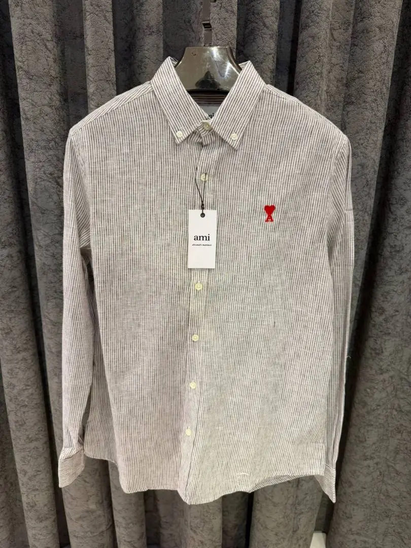 NO RETURN SALE AMI PARIS IMPORTED SHIRT BROWN