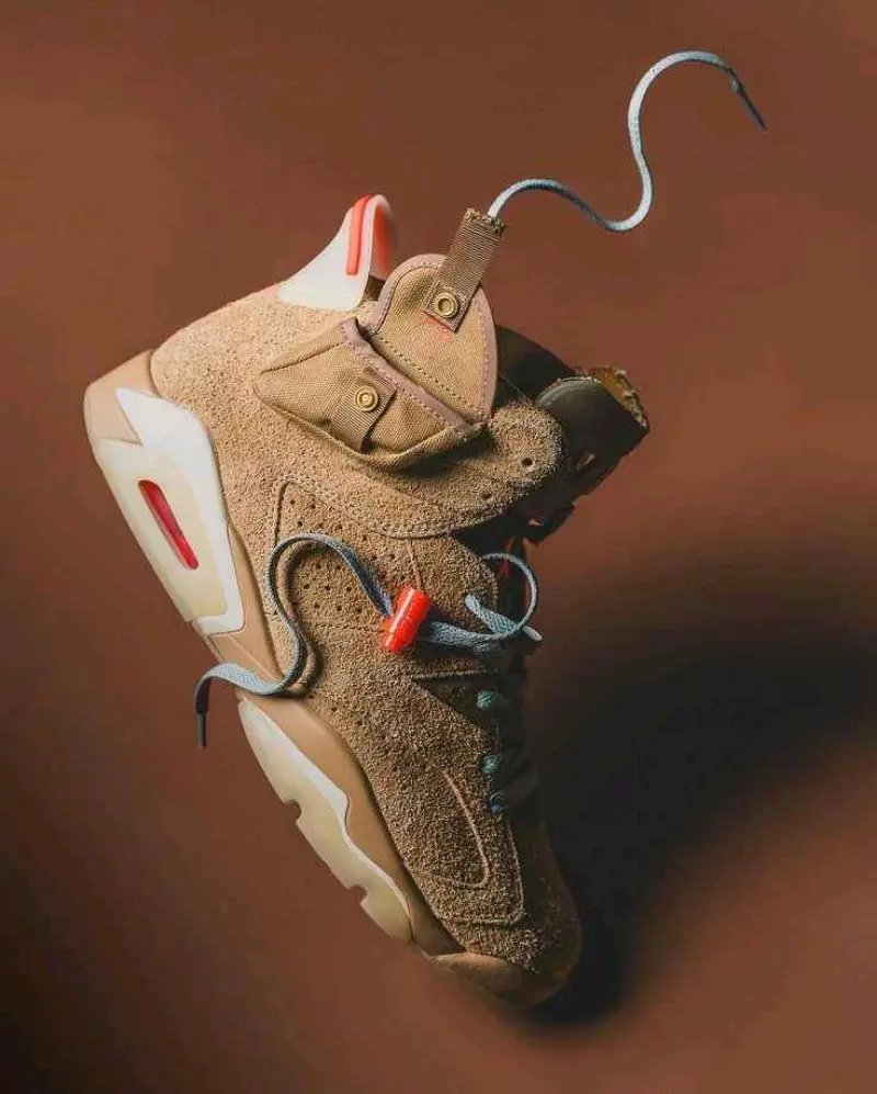 Travis Scott x Air Jordan 6 AJ6 - British Khaki - Image 3