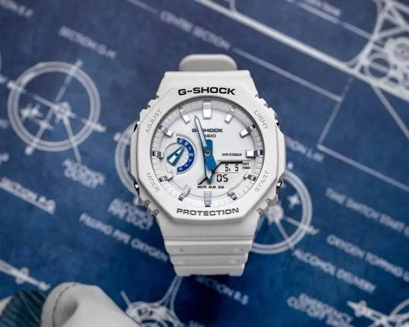 Casio G- Shock GA-2100HDS-7A white - Image 2
