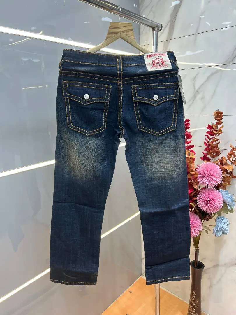 True Religio n Straight Fit Premium Imported Stretchable lycra fabric Denim with back flap pocket Design 3710 - Image 3
