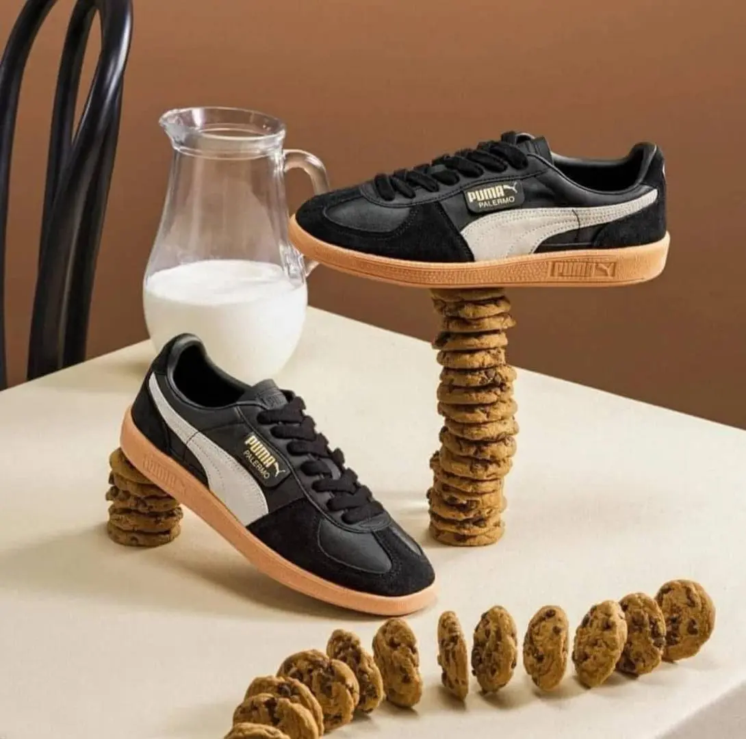 Puma Palermo Black Feather Grey Gum - Image 4