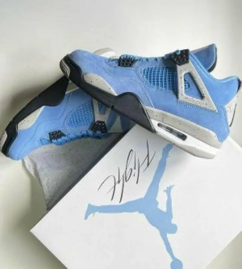 Jordan 4 Unc University Blue 047 - Image 2