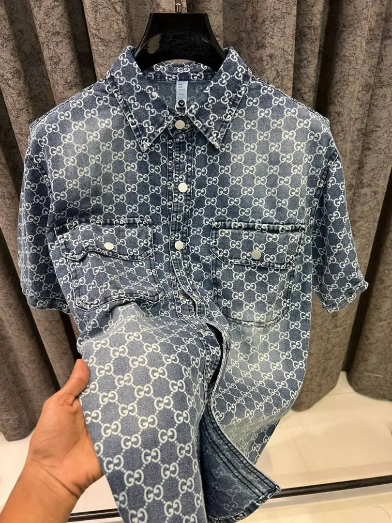 Gucci IMPORTED STORE ARTICLE DENIM SHIRT