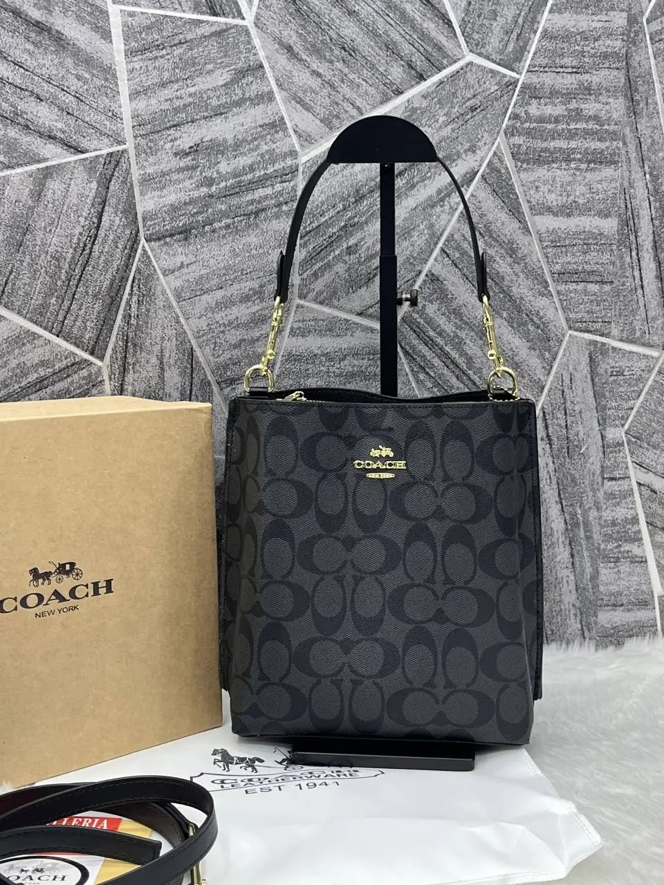 Coach Bucket Bag With Original Box - Image 2