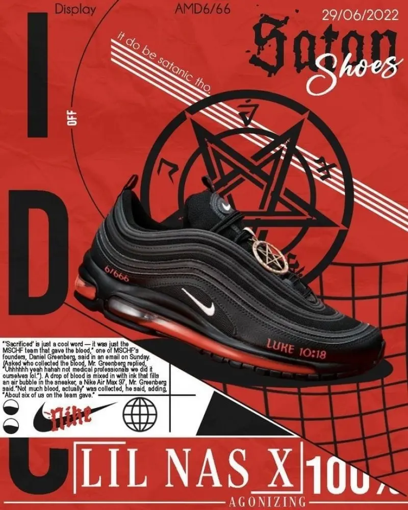 Nike Airmax 97 Mschf lil Nas x Satan - Image 3