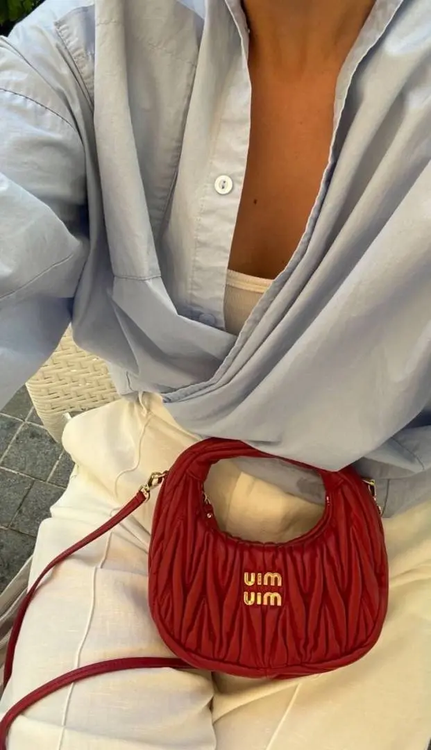 Miu Miu Matelasse Hobo Bag With Original Box & Dust Cover Packing - Image 4