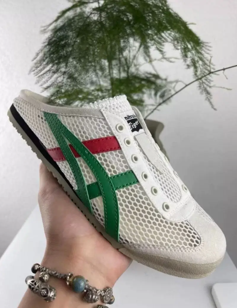 Mexico 66 Sabot Half Cut Shoe Sneaker White Green - Image 6